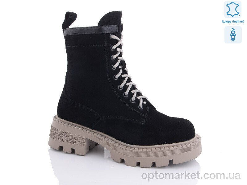 Купить Черевики жіночі XMP202-1 Egga чорний, фото 1