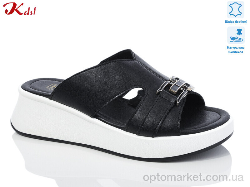 Купить Шльопанці жіночі Y021-7 Kdsl чорний, фото 1