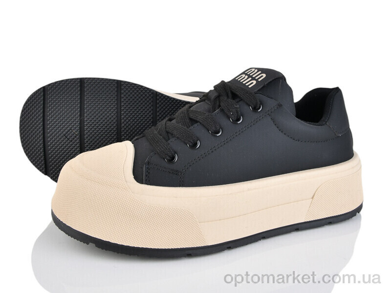 Купить Кросівки жіночі Y051 Loretta чорний, фото 1