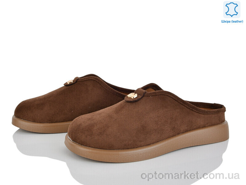 Купить Шльопанці жіночі Y072-2 Loretta коричневий, фото 1