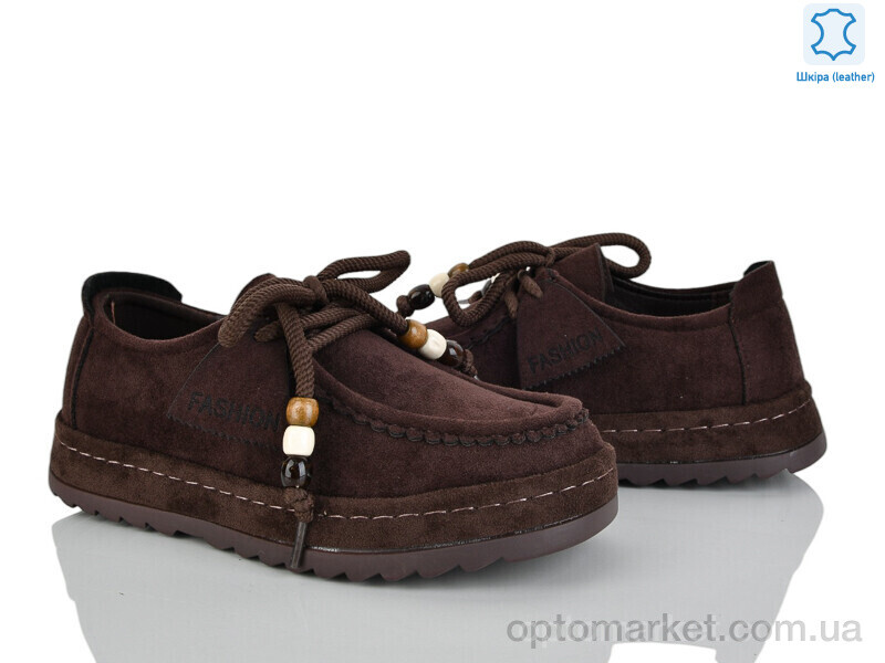 Купить Туфлі жіночі Y073-1 Loretta коричневий, фото 1