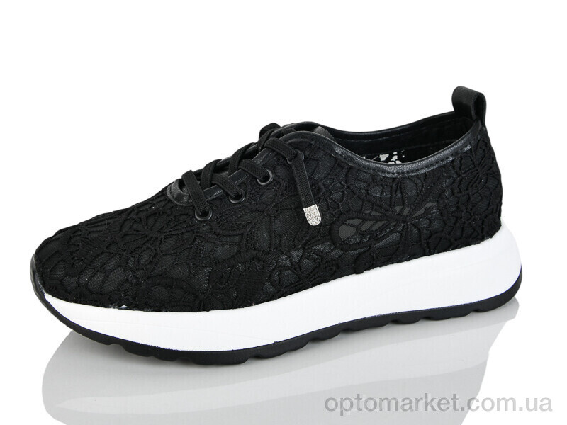 Купить Кросівки жіночі Y077-5 Yimeili чорний, фото 1