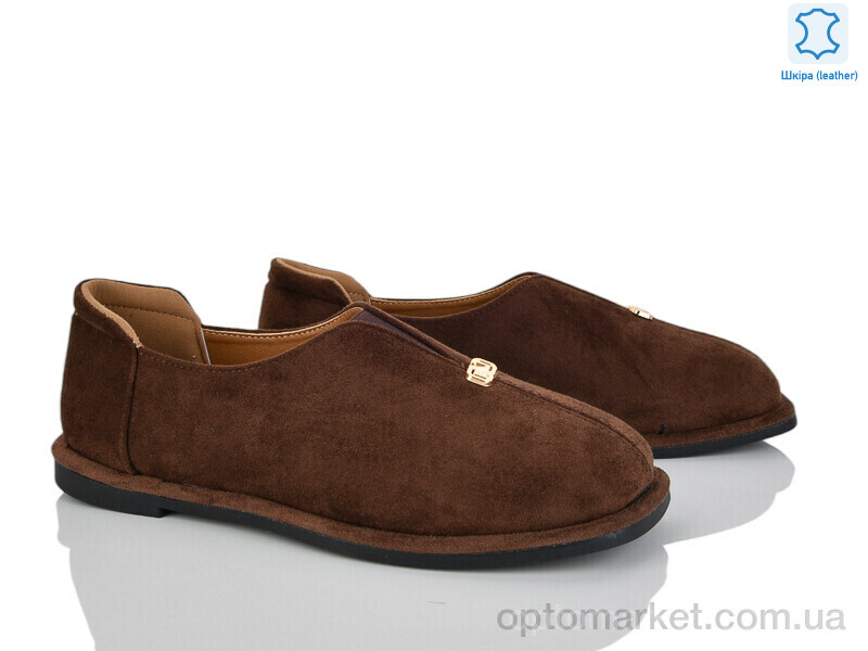 Купить Балетки жіночі Y082-1 Loretta коричневий, фото 1