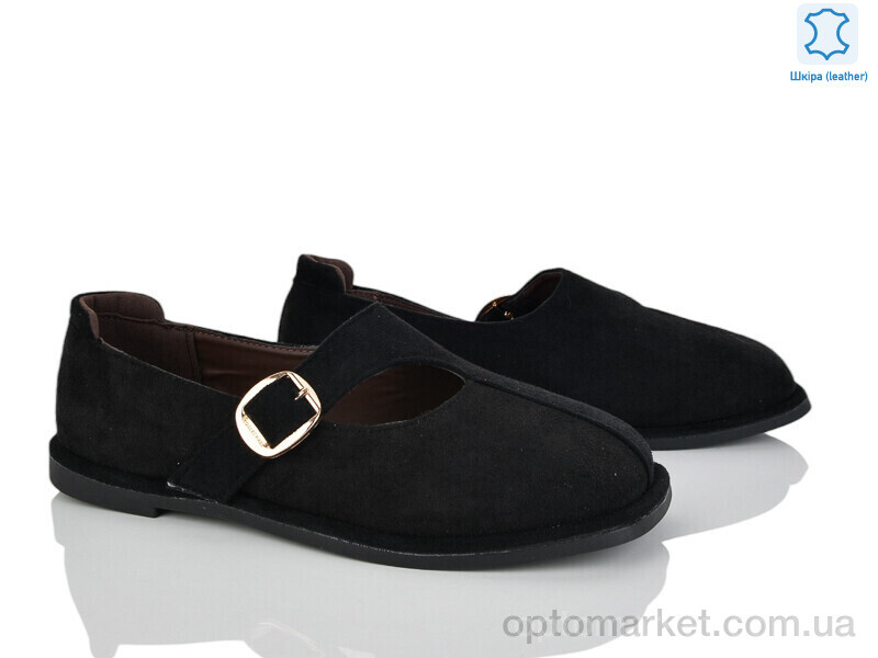 Купить Балетки жіночі Y083-5 Loretta чорний, фото 1