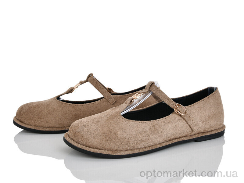 Купить Балетки жіночі Y086-1 Loretta бежевий, фото 1