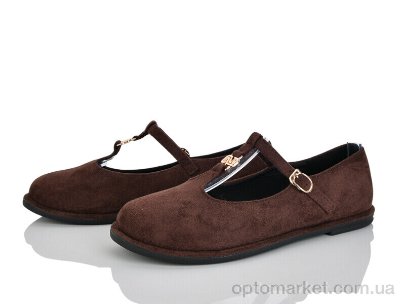 Купить Балетки жіночі Y086-2 Loretta коричневий, фото 1