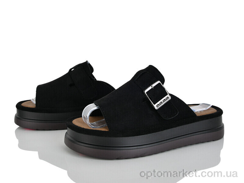 Купить Шльопанці жіночі Y093 Loretta чорний, фото 1