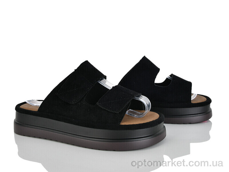 Купить Шльопанці жіночі Y096 Loretta чорний, фото 1