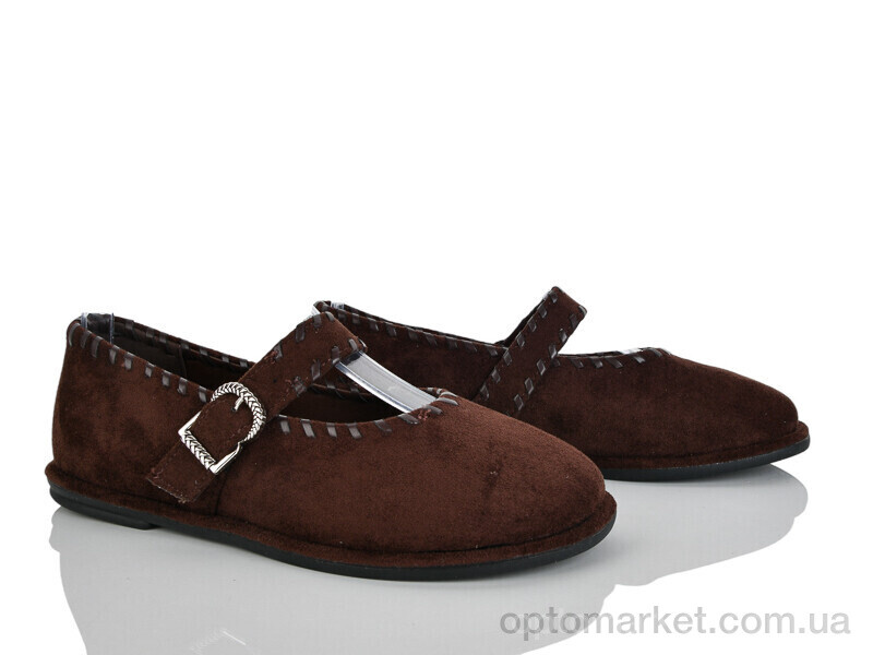 Купить Балетки жіночі Y102-2 Loretta коричневий, фото 1