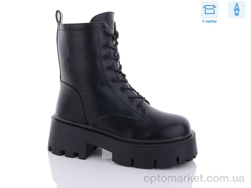 Купить Черевики жіночі Y11 зима Girnaive чорний, фото 1