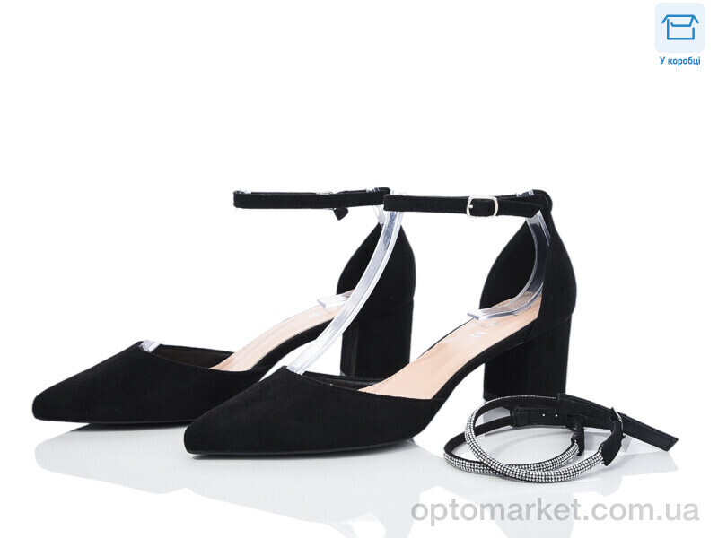 Купить Туфлі жіночі Y115-1 L&M чорний, фото 1