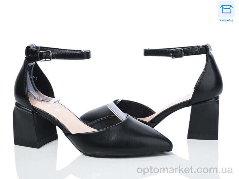 Купить Туфлі жіночі Y117-3 L&M чорний, фото 1