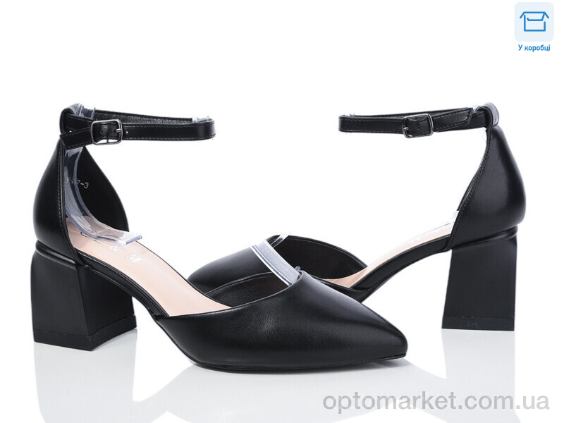 Купить Туфлі жіночі Y117-3 L&M чорний, фото 1