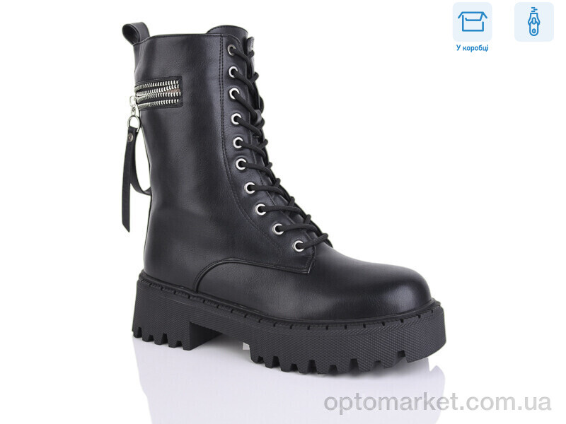 Купить Черевики жіночі Y129 Girnaive чорний, фото 1