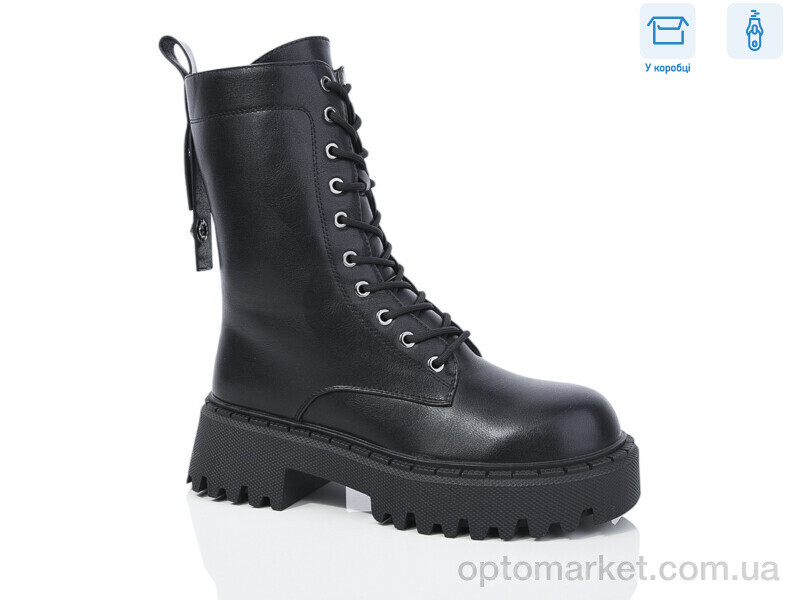 Купить Черевики жіночі Y130 Girnaive чорний, фото 1