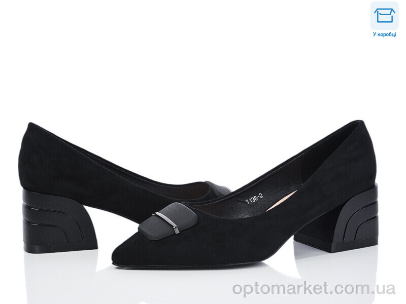 Купить Туфлі жіночі Y136-2 L&M чорний, фото 1