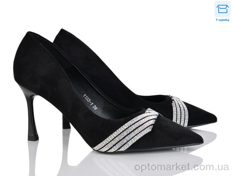 Купить Туфлі жіночі Y153-1 L&M чорний, фото 1