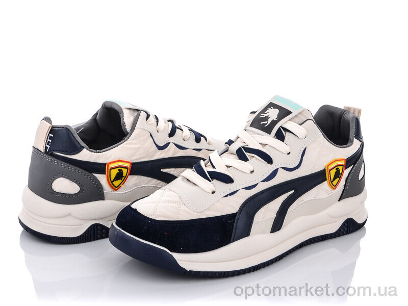 Купить Кросівки чоловічі Y153(TJ666) beige-blue Wonex синій, фото 1