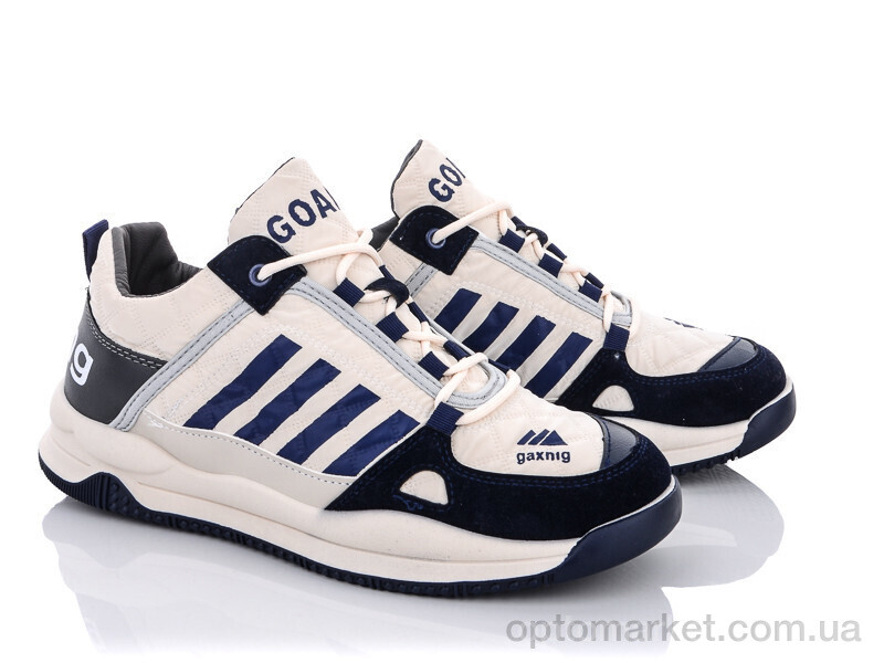 Купить Кросівки чоловічі Y154(TJ999) beige-blue Wonex синій, фото 1