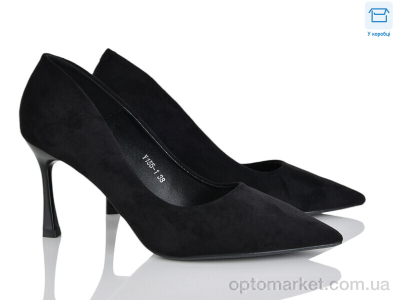 Купить Туфлі жіночі Y155-1 L&M чорний, фото 1