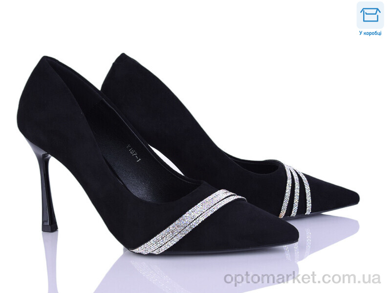 Купить Туфлі жіночі Y157-1 L&M чорний, фото 1