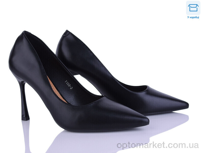 Купить Туфлі жіночі Y158-3 L&M чорний, фото 1