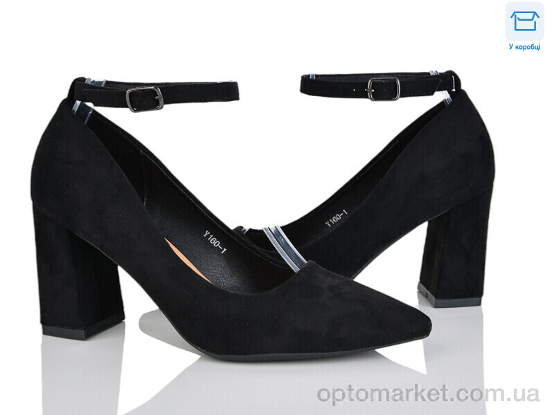 Купить Туфлі жіночі Y160-1 L&M чорний, фото 1
