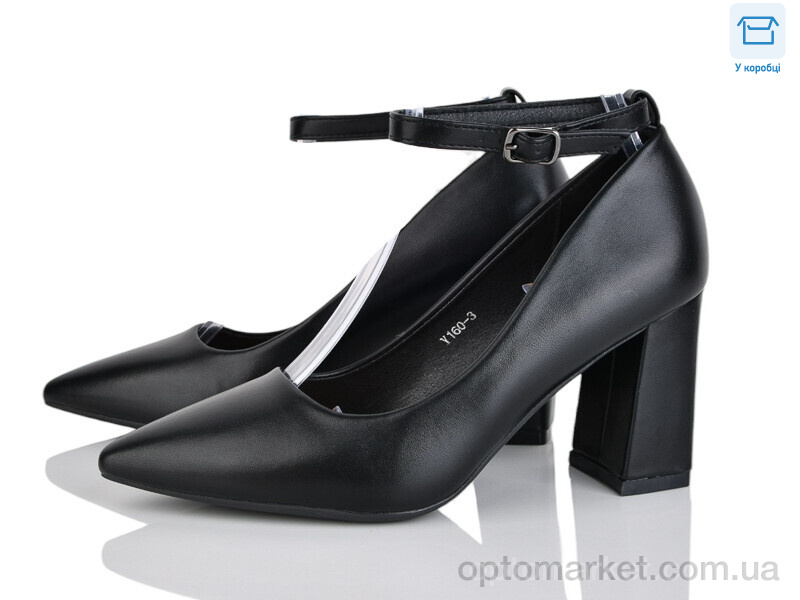 Купить Туфлі жіночі Y160-3 L&M чорний, фото 1