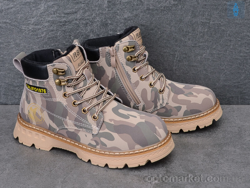 Купить Черевики дитячі Y160(B8090-1) army green-beige Angel бежевий, фото 2