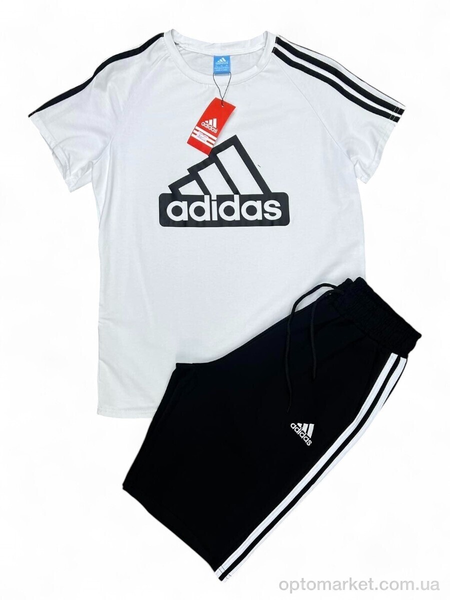 Купить Спортивний костюм чоловічі Y2-4 white-black A.idas білий, фото 2