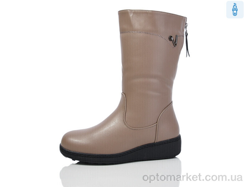 Купить Чоботи жіночі Y202-2 Yimeili бежевий, фото 1