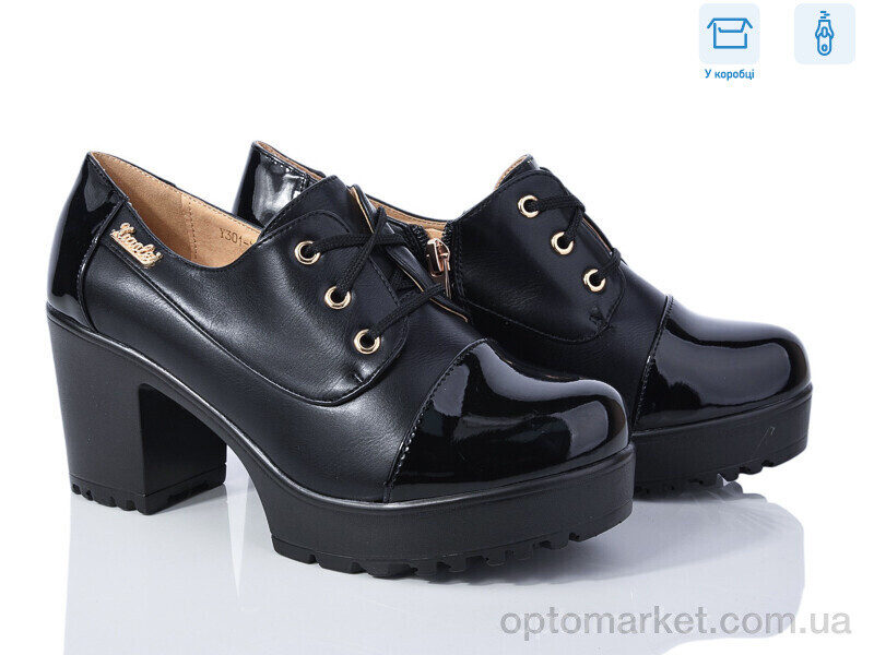 Купить Туфлі жіночі Y301-5 Yimeili чорний, фото 1