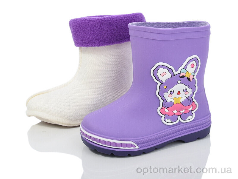 Купить Гумове взуття дитячі Y302A M&L  Alex13 фіолетовий, фото 2