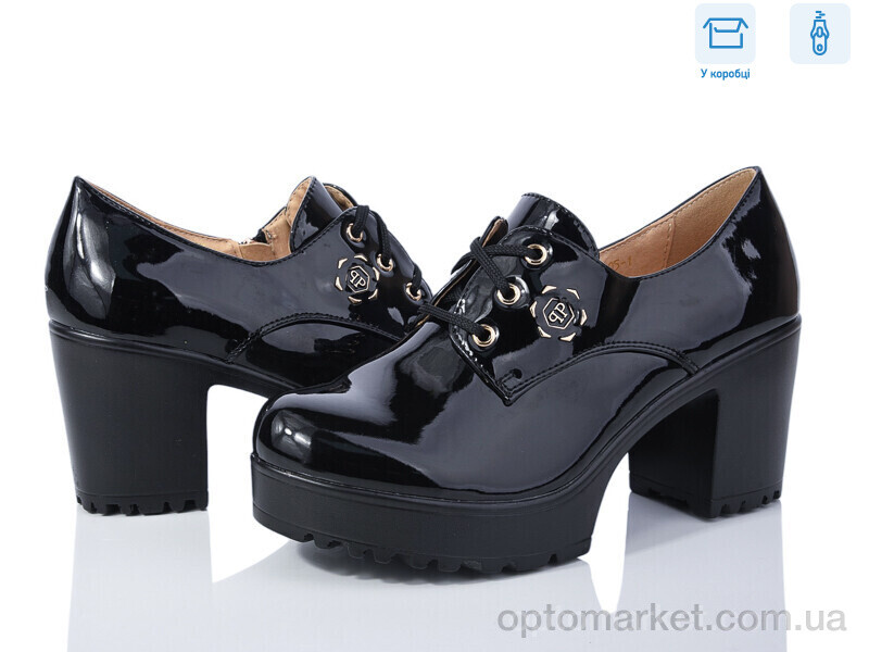 Купить Туфлі жіночі Y305-1 Yimeili чорний, фото 1