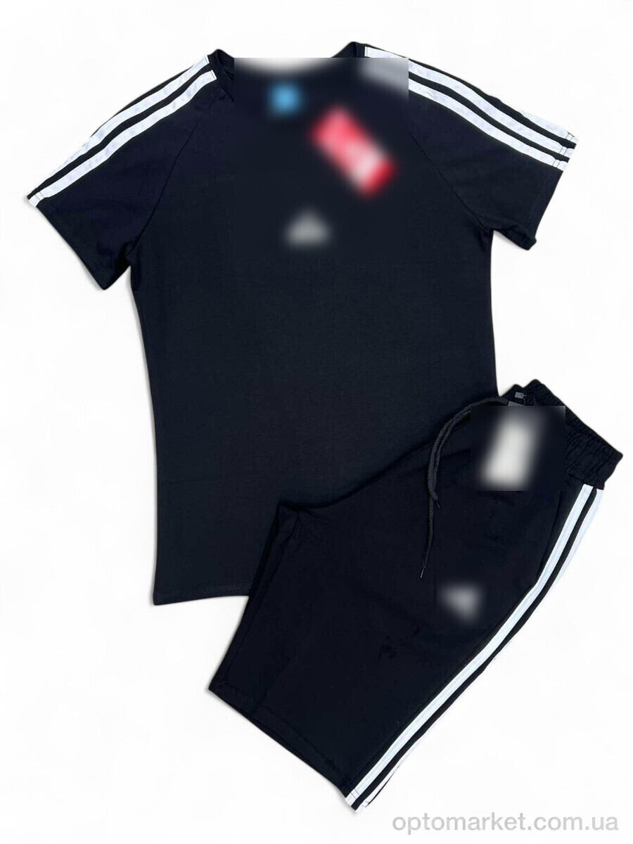 Купить Спортивний костюм чоловічі Y4-2 black A.idas чорний, фото 1