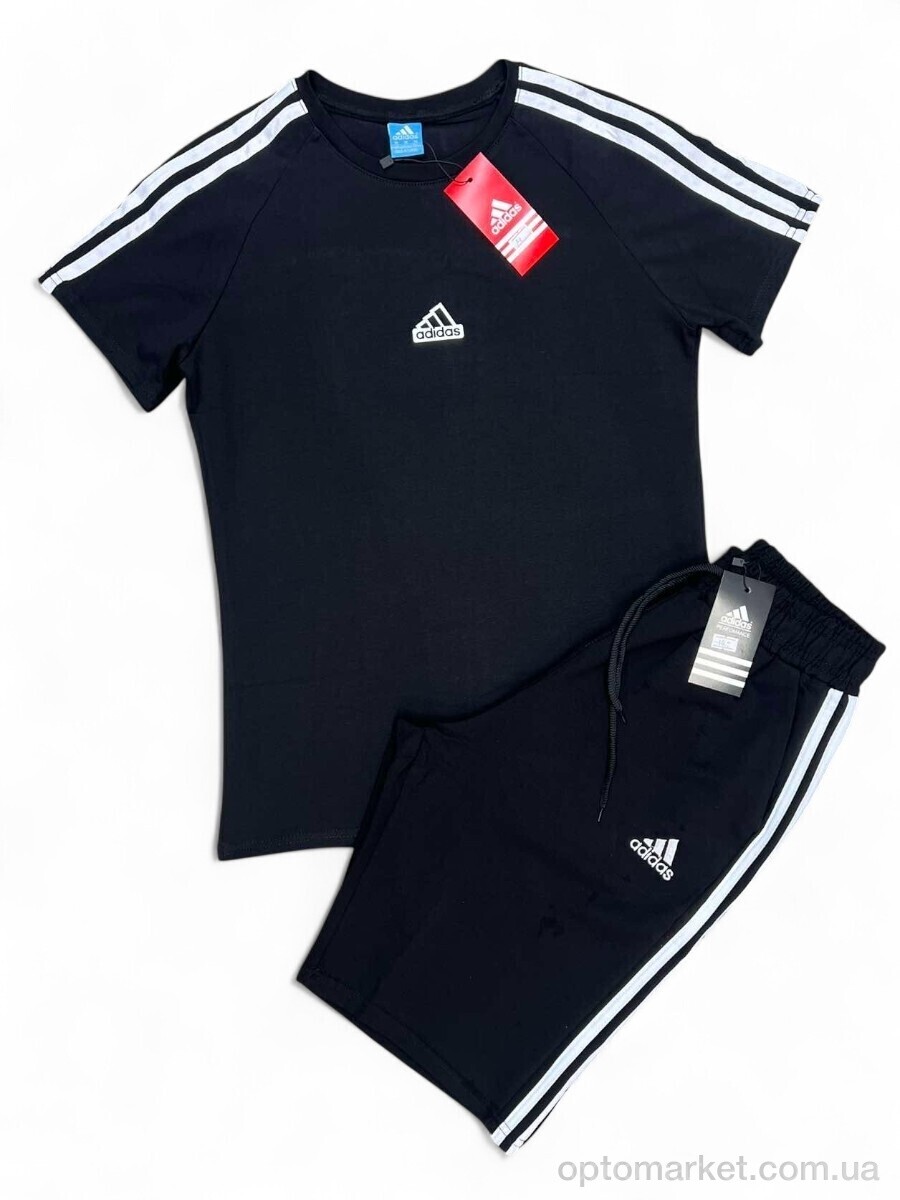 Купить Спортивний костюм чоловічі Y4-2 black A.idas чорний, фото 2