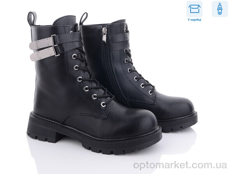 Купить Черевики жіночі Y41 Girnaive чорний, фото 1