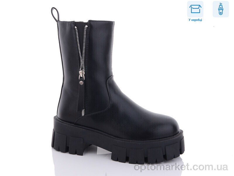 Купить Черевики жіночі Y45 Girnaive чорний, фото 1