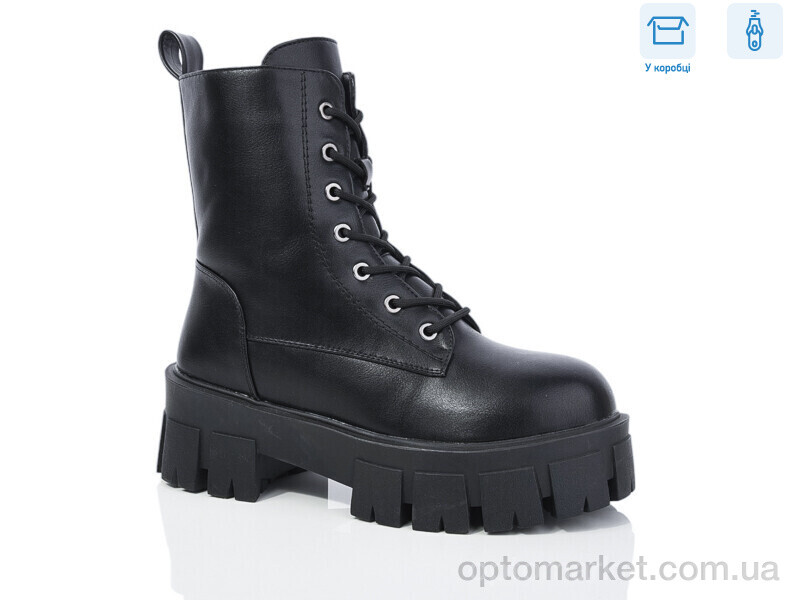 Купить Черевики жіночі Y47 Girnaive чорний, фото 1