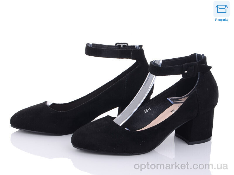 Купить Туфлі жіночі Y5-1 L&M чорний, фото 1