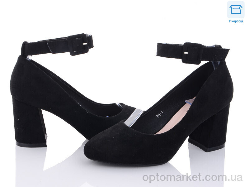Купить Туфлі жіночі Y6-1 L&M чорний, фото 1