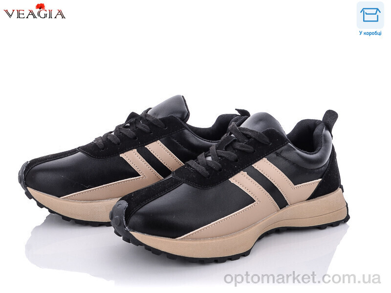 Купить Кросівки жіночі Y61-2 Veagia чорний, фото 1