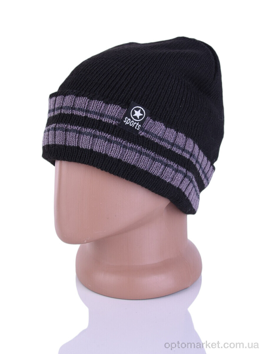 Купить Шапка чоловічі Y618-2 brown Red Hat чорний, фото 1