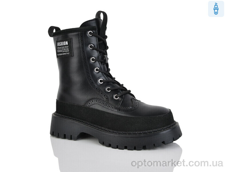 Купить Черевики жіночі Y63 Girnaive чорний, фото 1