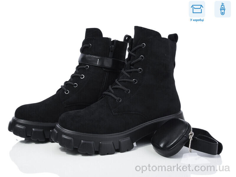 Купить Черевики жіночі Y679-2 Yimeili чорний, фото 2