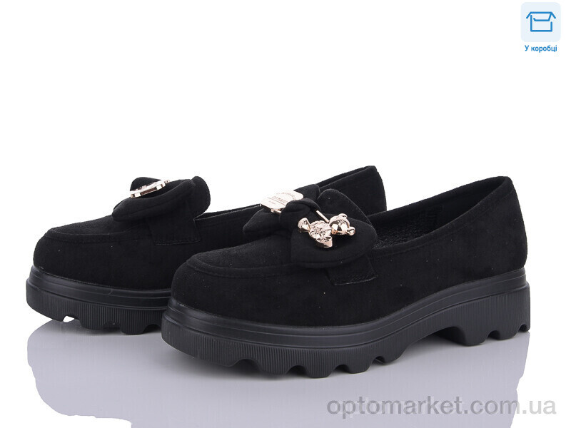 Купить Туфлі жіночі Y73-1 L&M чорний, фото 1