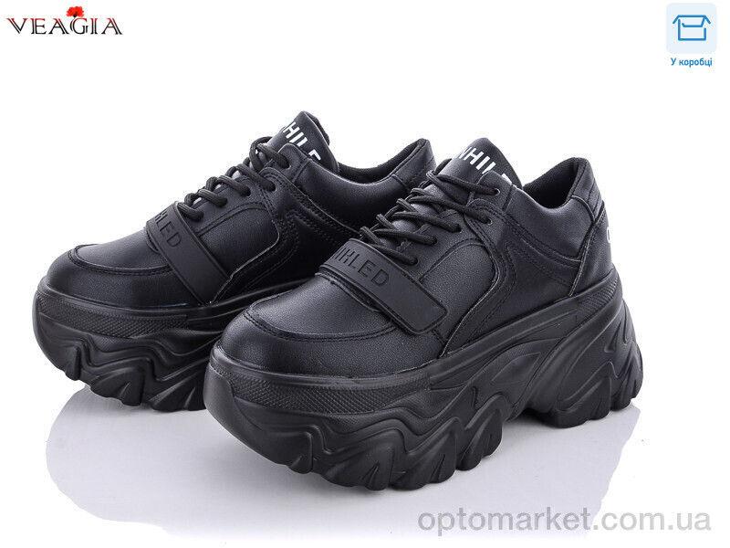 Купить Кросівки жіночі Y73-1 Veagia чорний, фото 1
