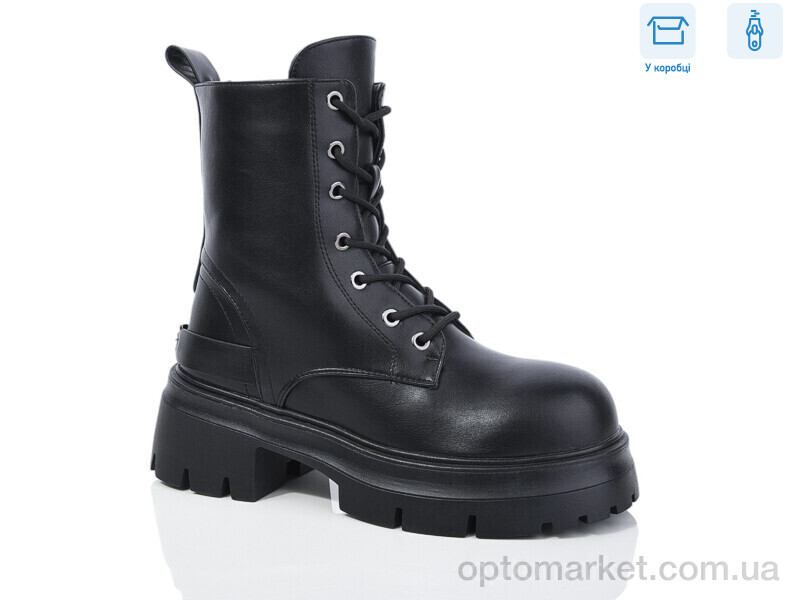 Купить Черевики жіночі Y73 Girnaive чорний, фото 1