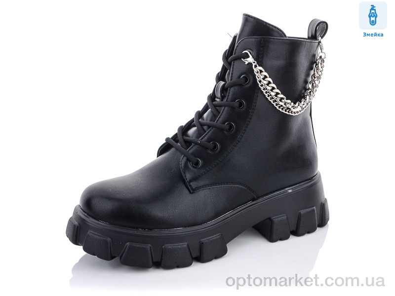 Купить Ботинки женские Y738-5 Yimeili черный, фото 1