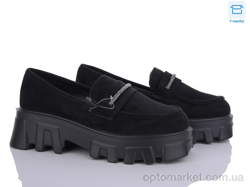 Купить Туфлі жіночі Y75-1 L&M чорний, фото 1